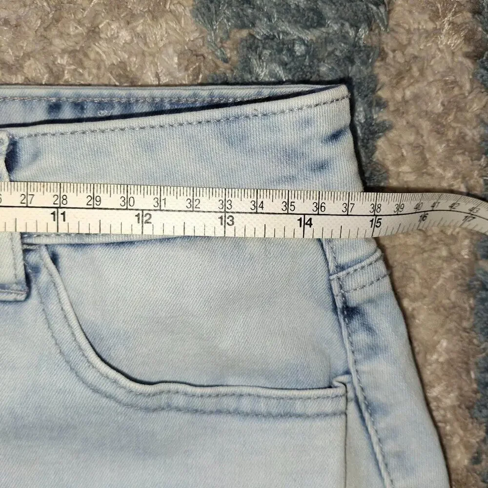Justice Acid Wash Denim Skort sz 18